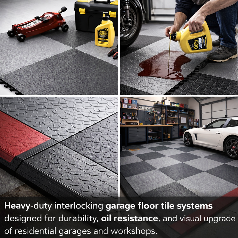 TitanGrid Pro Interlocking Garage Flooring System