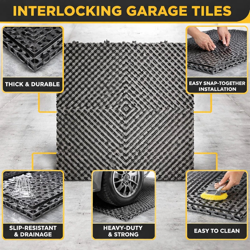 TitanGrid Max Interlocking Garage Tile System