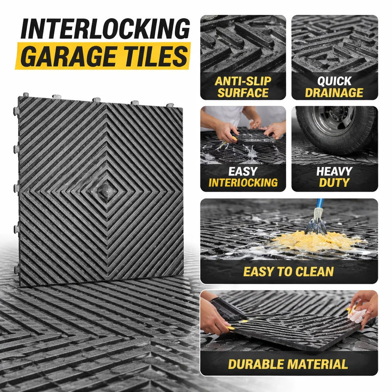 TitanGrid Max Interlocking Garage Tile System
